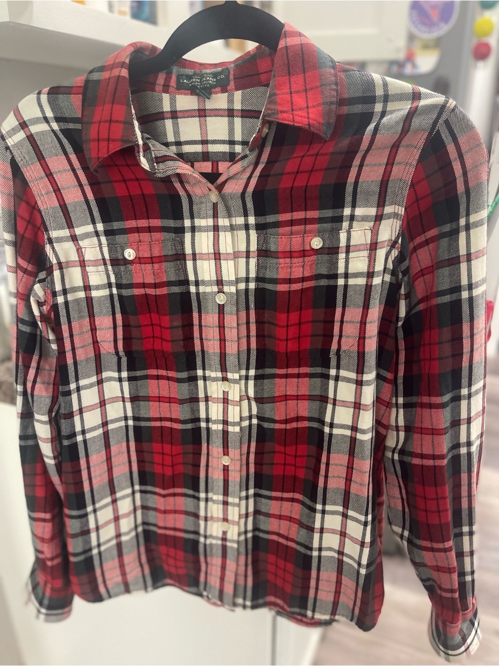Lauren Jeans Co. - Ralph Lauren Plaid Shirt Women’s PS Res Button Up